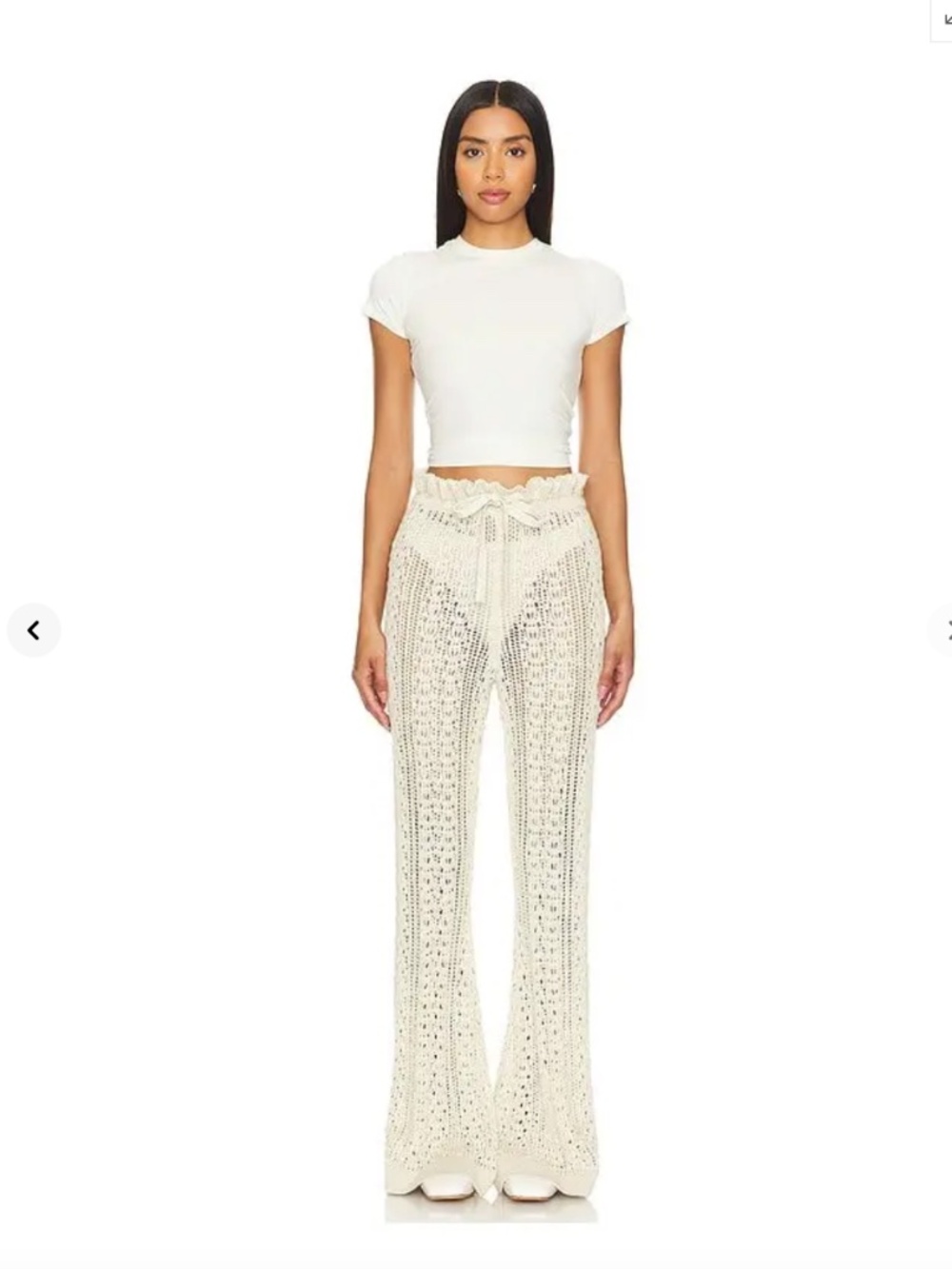 Tularosa - The Raimonda Pant - Crochet beige/offwhite - NWT - Medium